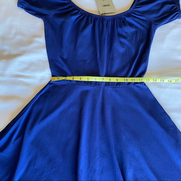 Brand new Asos skater dress with off shoulder and gypsy detail in size small (S) - Picture 5 of 12
